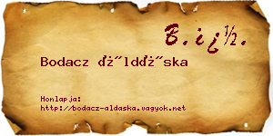 Bodacz Áldáska névjegykártya